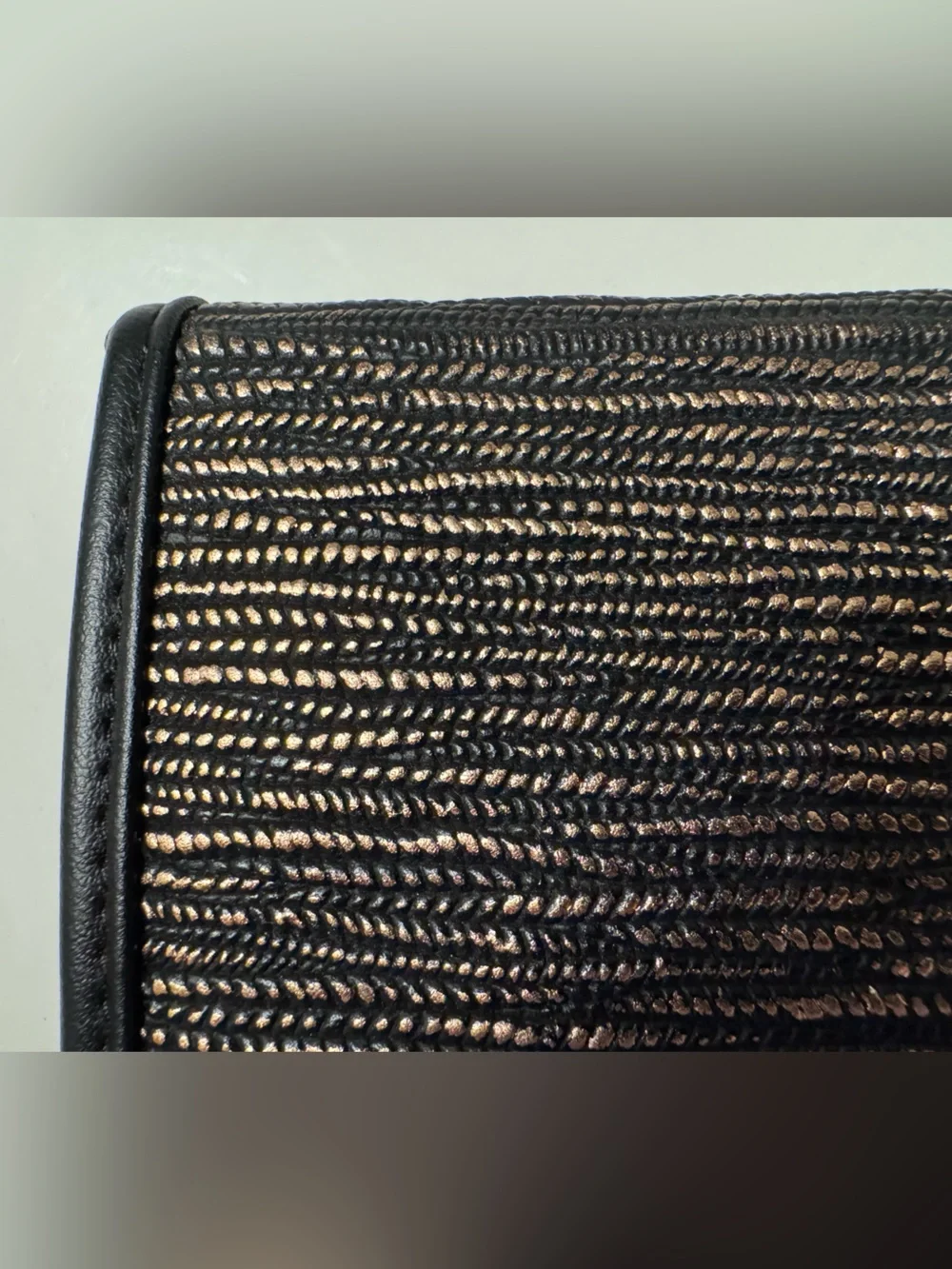 Hudson + Bleecker Cosmetic Brush Bag Rose Gold Black Travel Organizer NWT